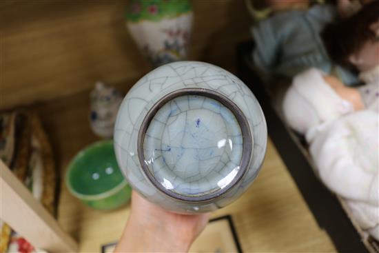 A quantity of Chinese and other ceramics etc
